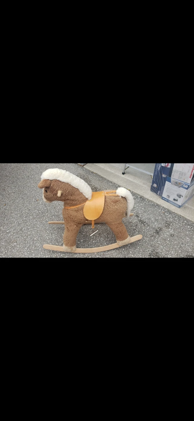Sheep Skin Rocking Horse