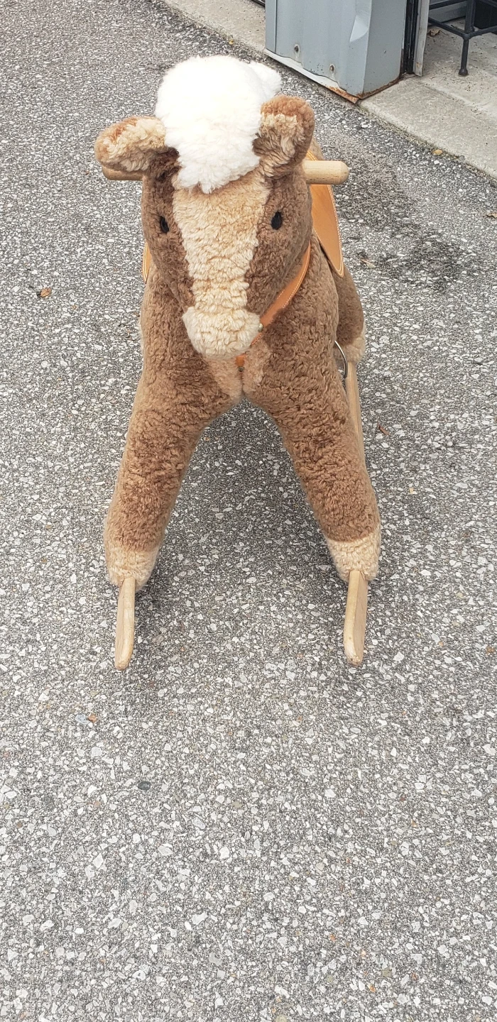 Sheep Skin Rocking Horse - photo 2