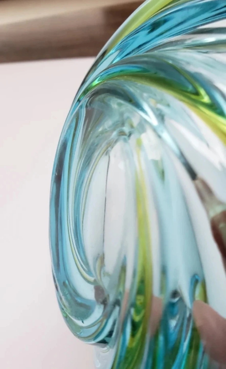 Vintage blue green dish - photo 4