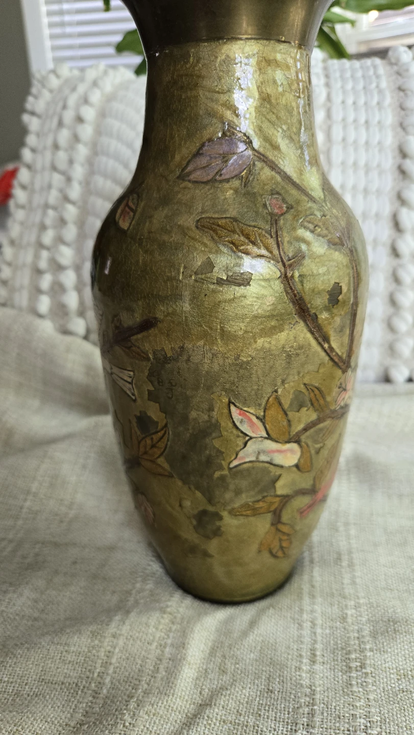 Vintage Decorative Vase with Bird Motif - photo 4