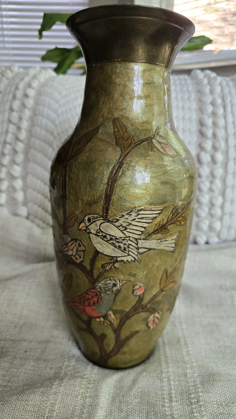 Vintage Decorative Vase with Bird Motif - photo 5