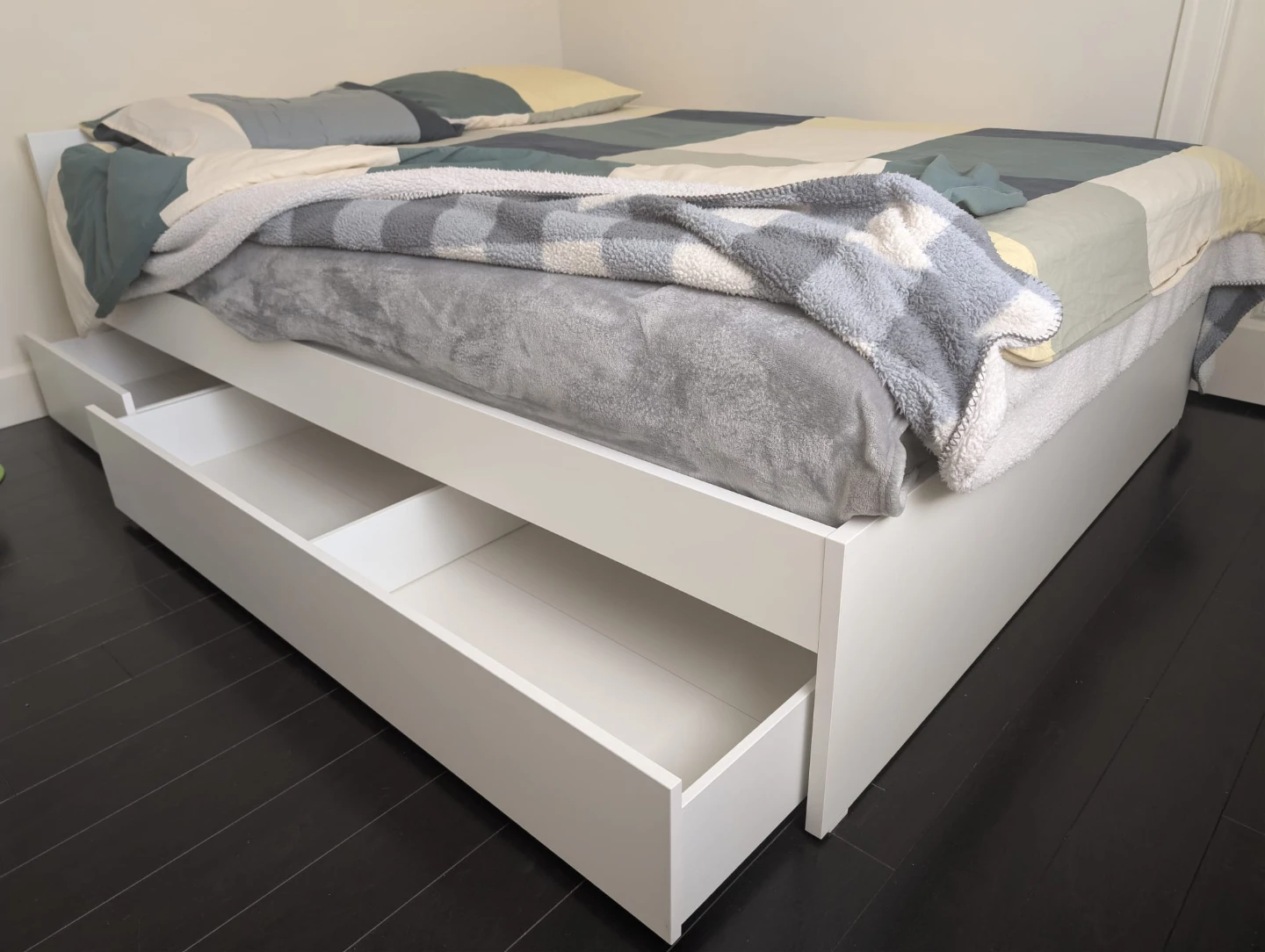 IKEA Bed with Storage + Mattress & Bedding Included!