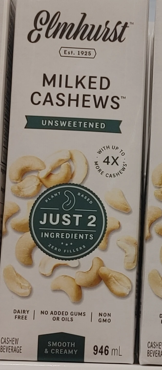 Elmhurst Unsweetened Milk MIlked Cashews