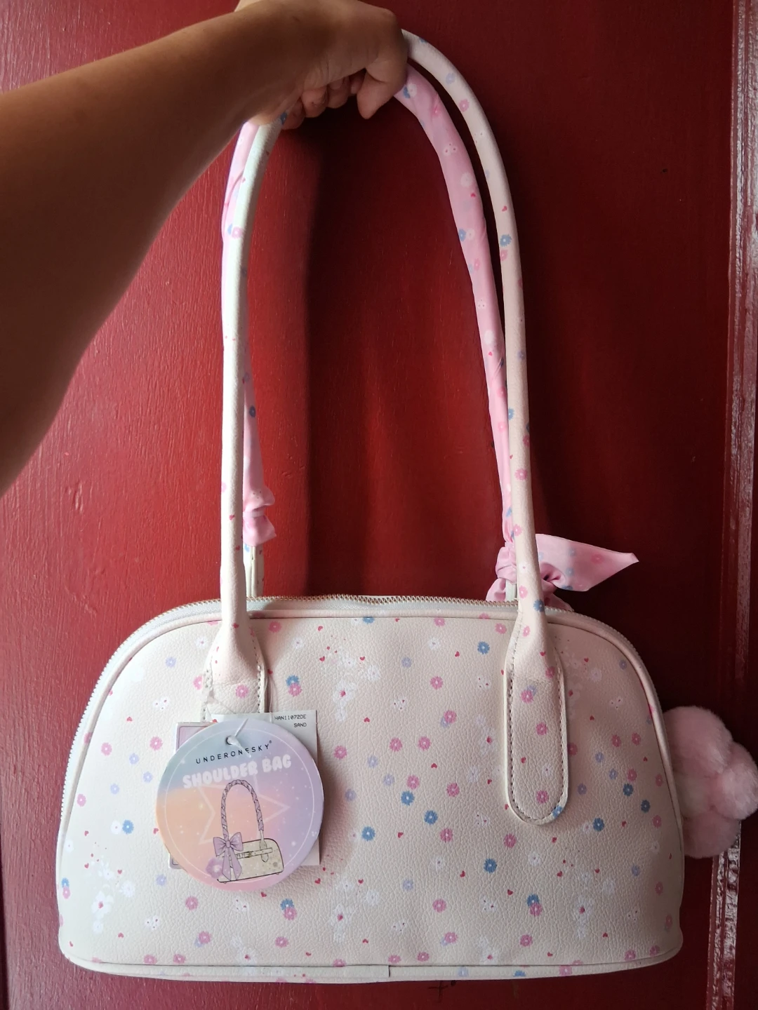 Under The Skye Shoulder Bag - White Floral