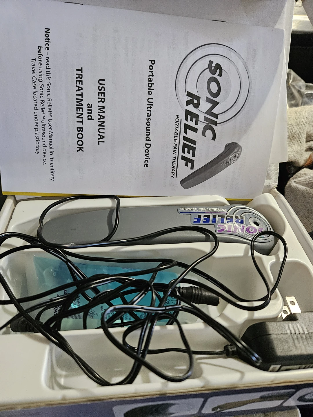 Sonic Relief Portable Ultrasound Pain Therapy Device - photo 2