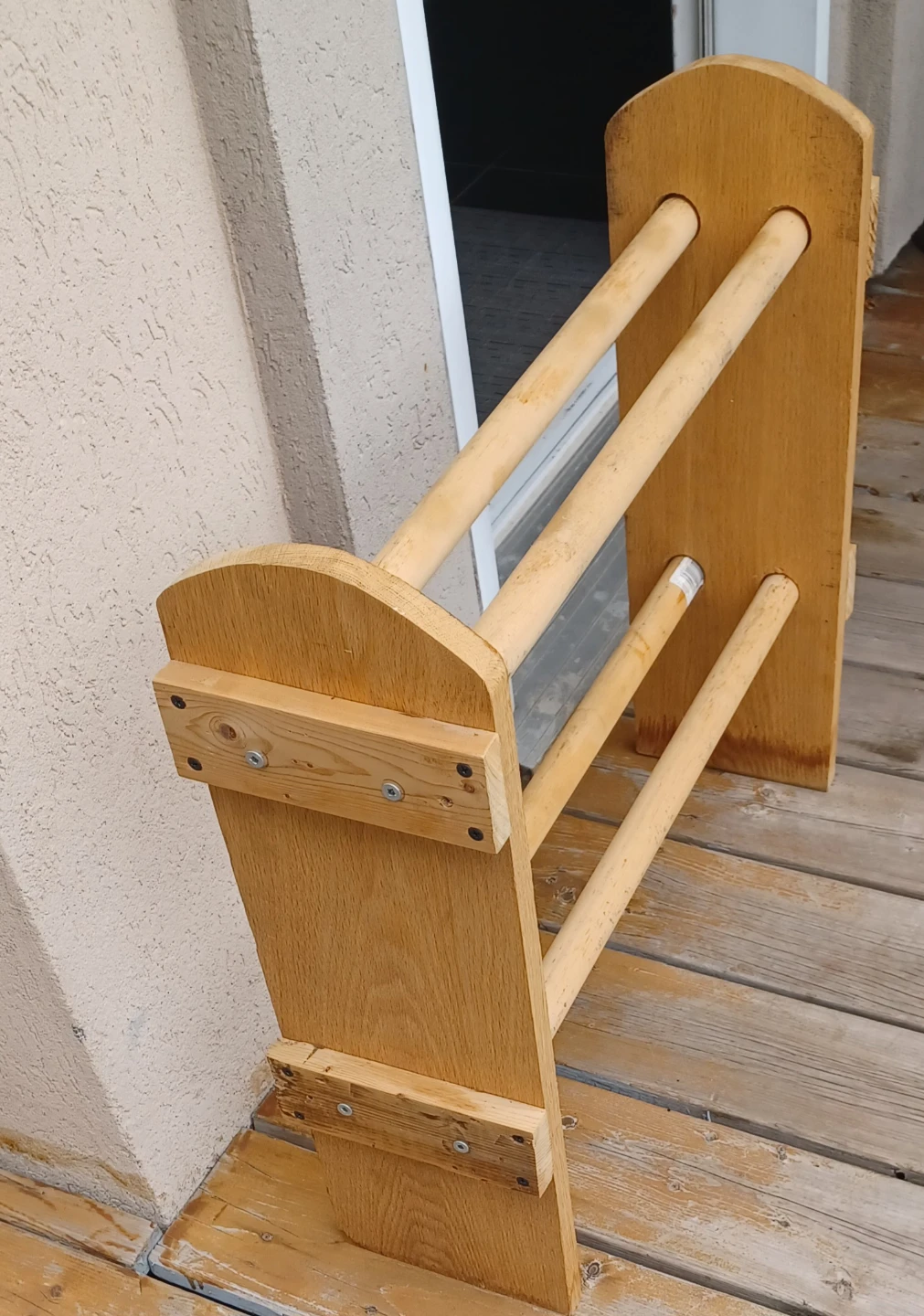 Wooden Quilt Rack / Towel Holder