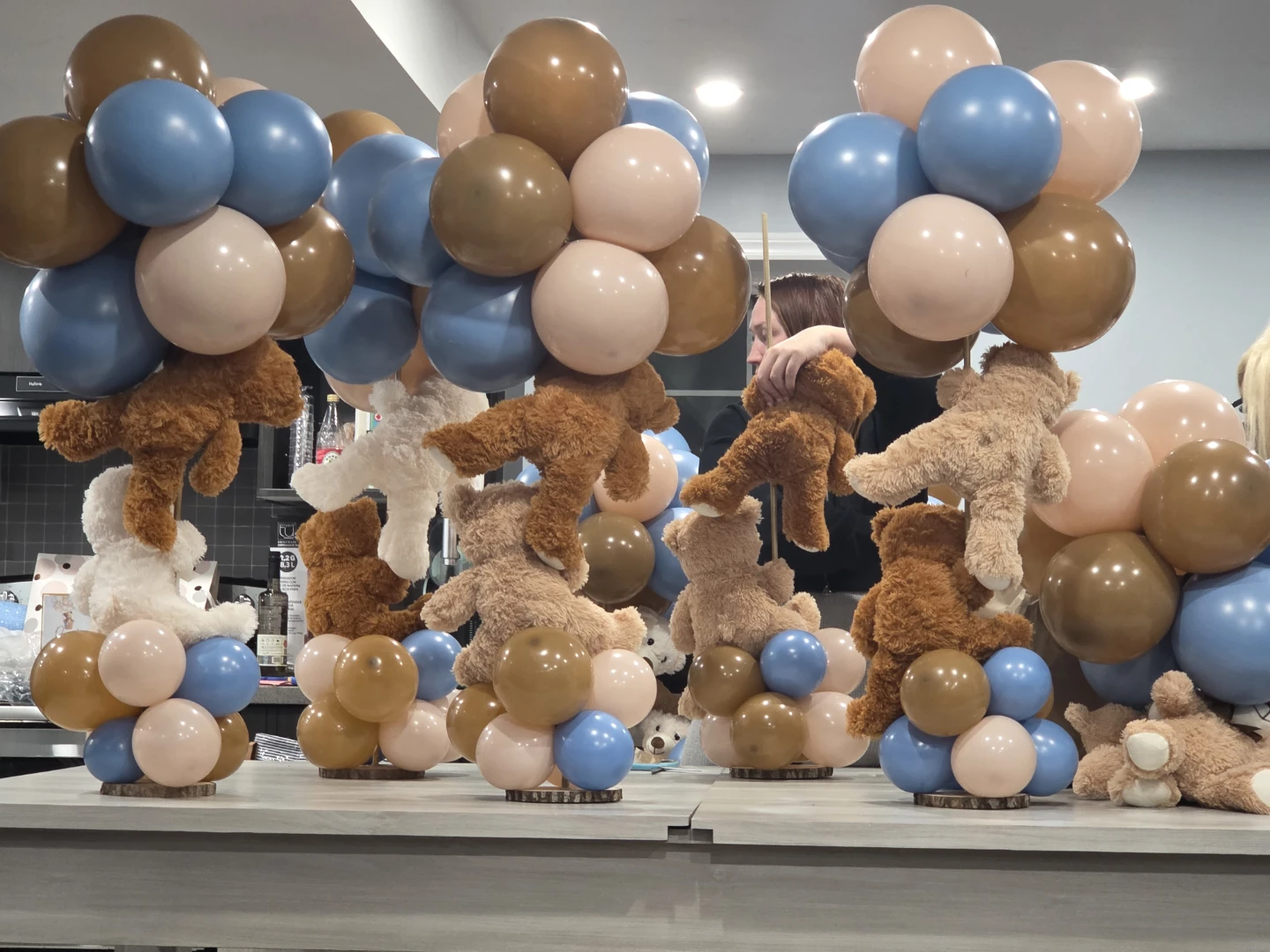 Teddy Bear Balloon Centerpieces - Set of 9 - photo 3
