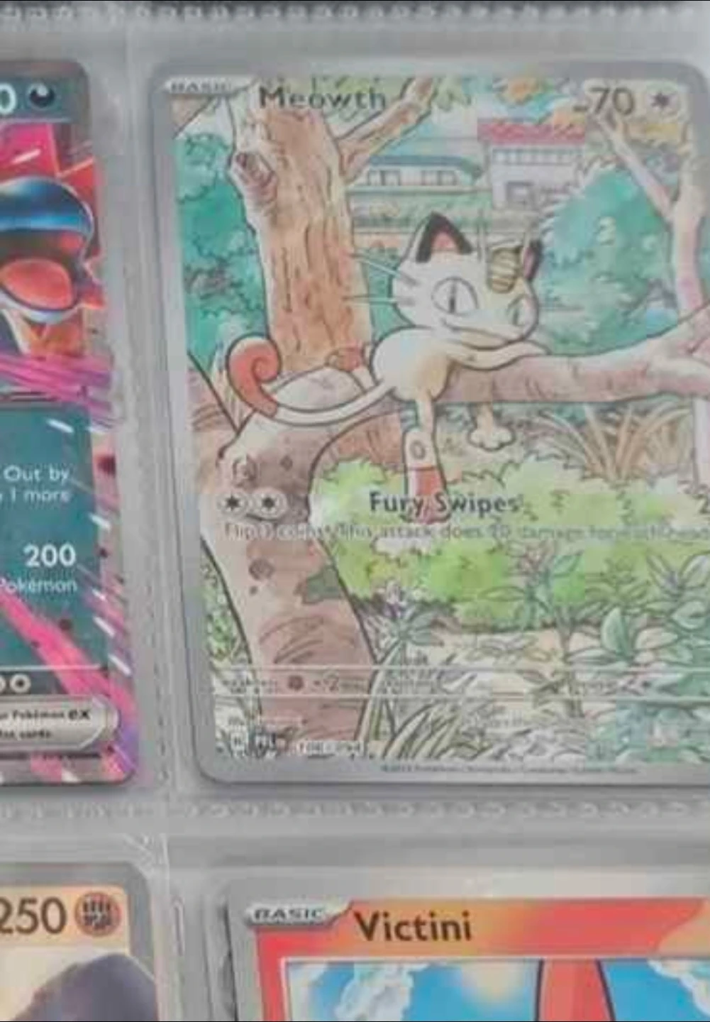 Pokémon Full Illustration Meowth Card