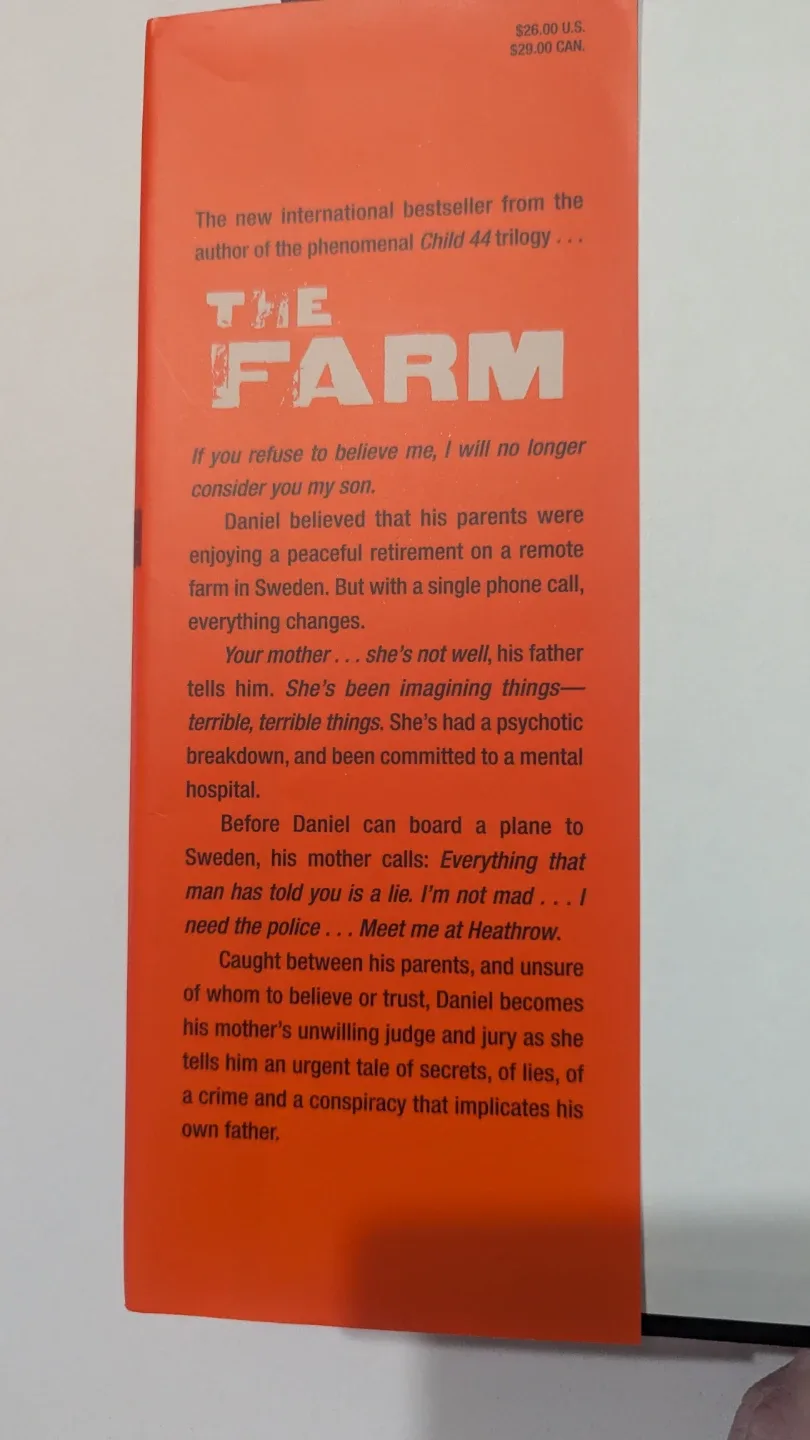 The Farm by Tom Rob Smith Novel - photo 2
