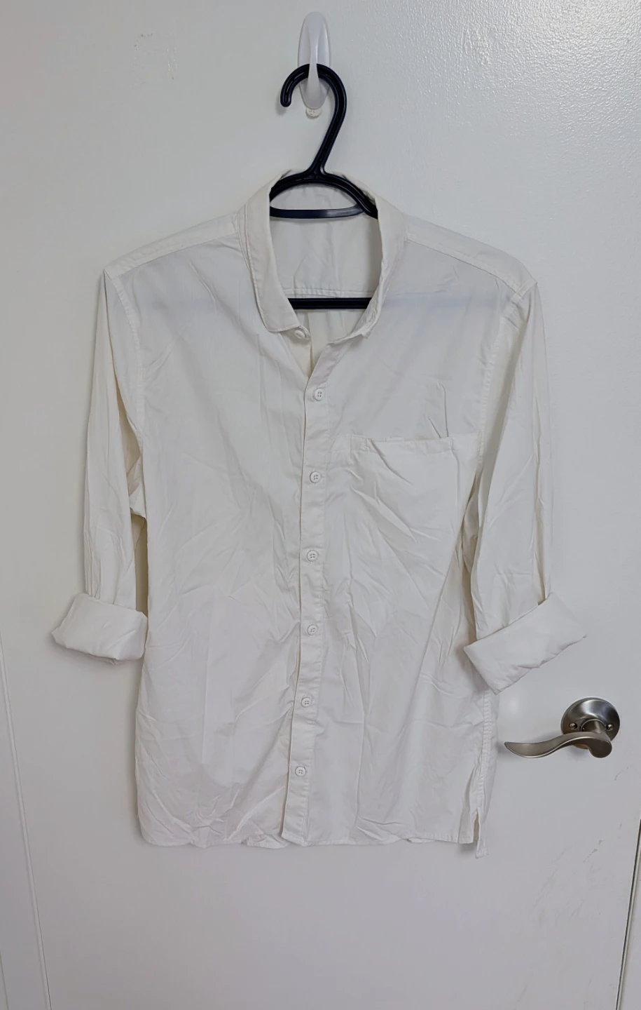 White Button-Up Shirt - Women's Medium