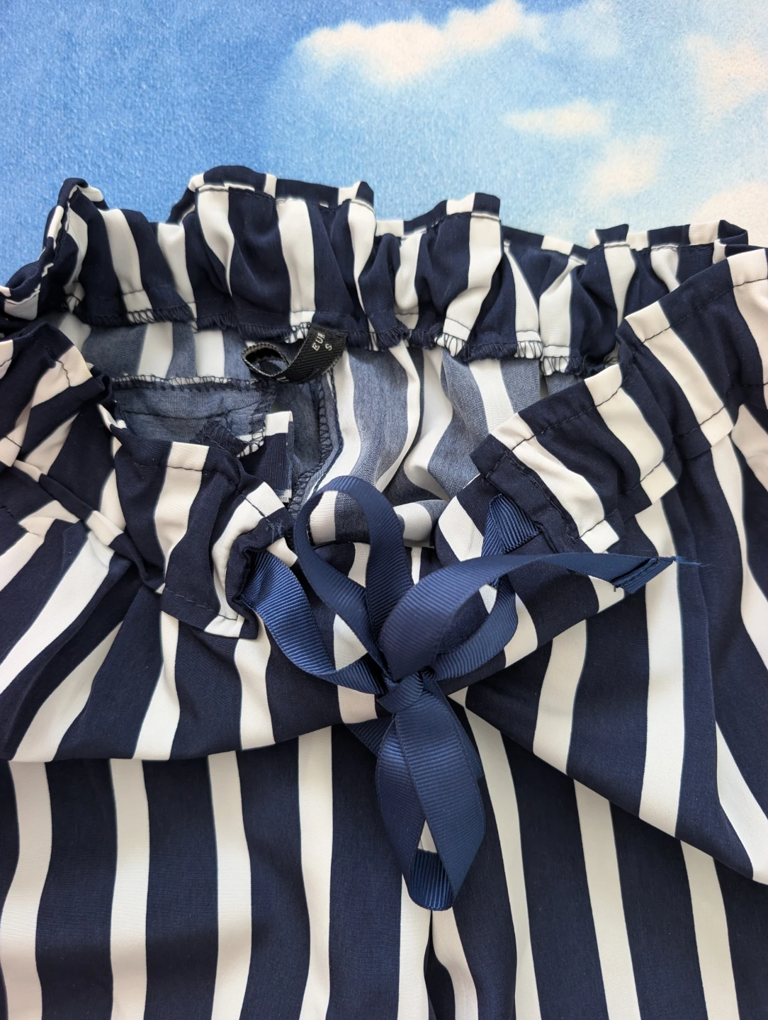 Blue and White Striped Pants XS - photo 2