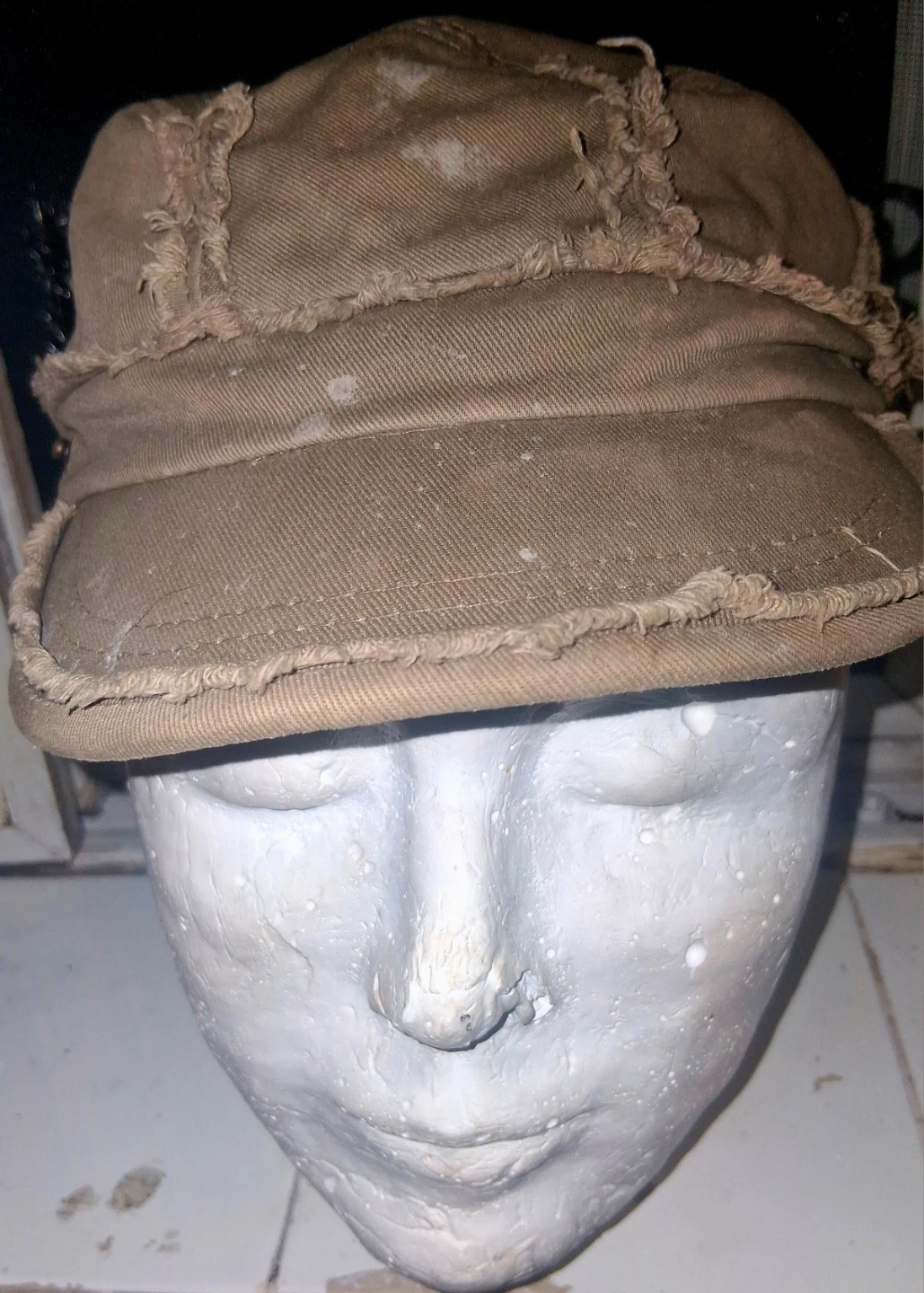 Distressed Brown Cap