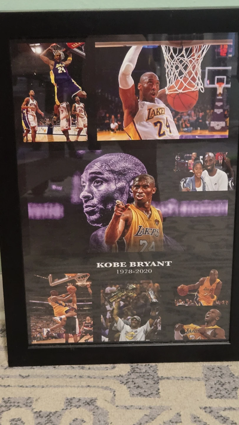 Kobe Bryant Memorial Framed Photo Collage