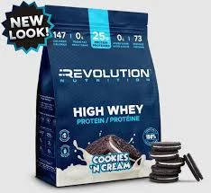 Revolution Nutrition High Whey Protein Cookies 'N Cream 5lbs