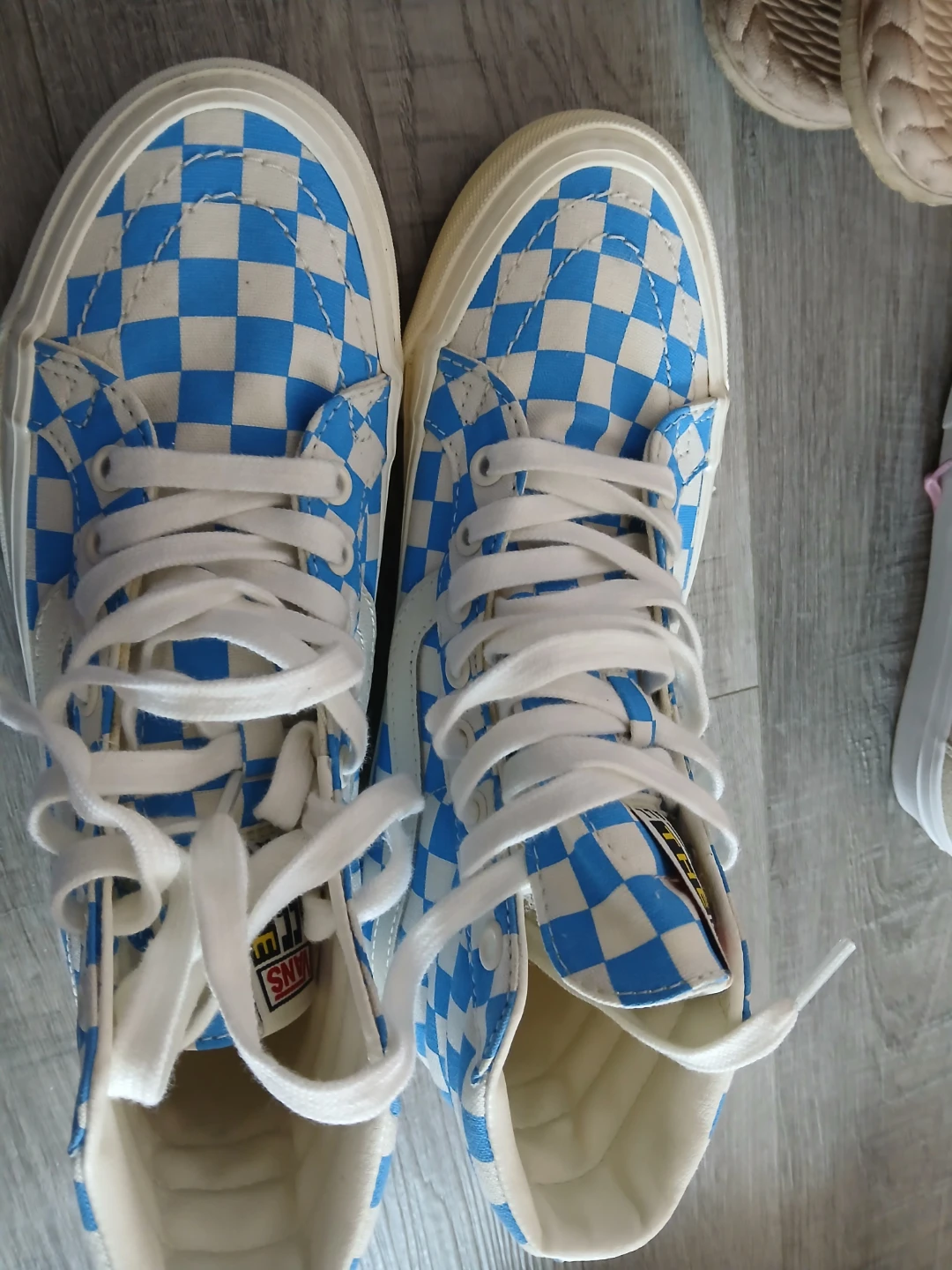 Vans Off The Wall High Top Checkerboard Sneakers