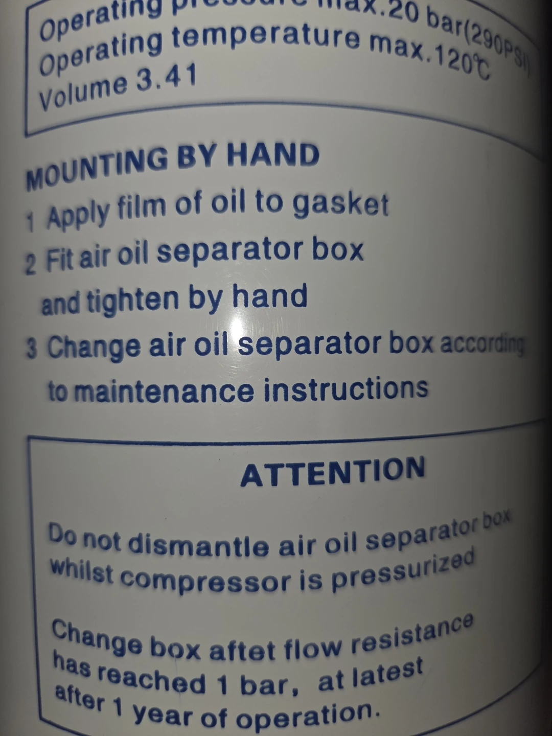 LB 13145/3 Air Oil Separator Box - photo 4