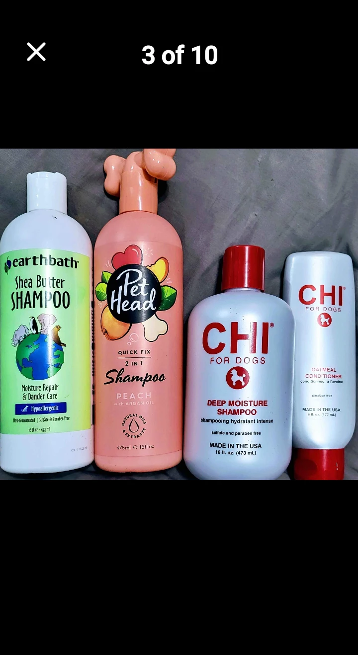 Earthbath, Pet Head, and CHI Dog Shampoos & Conditioner Lot