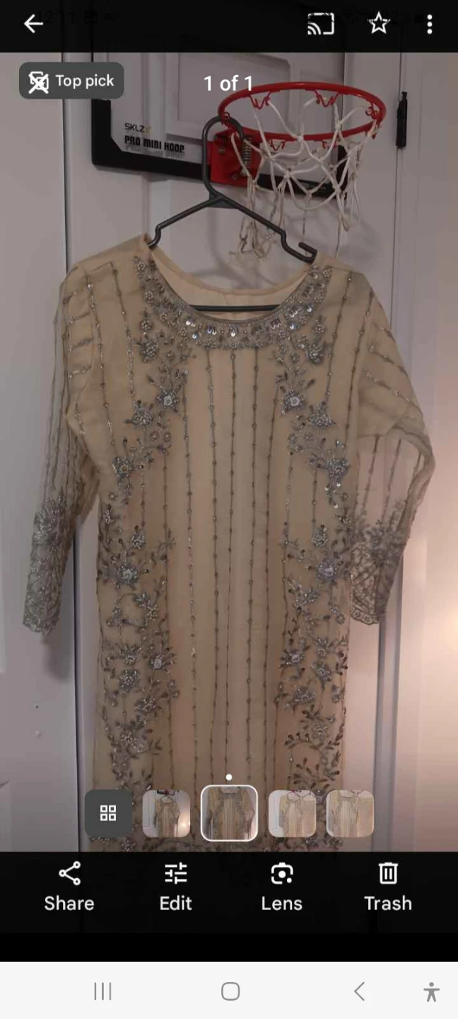 3piece suit embroidery party wear used 1time occasionally