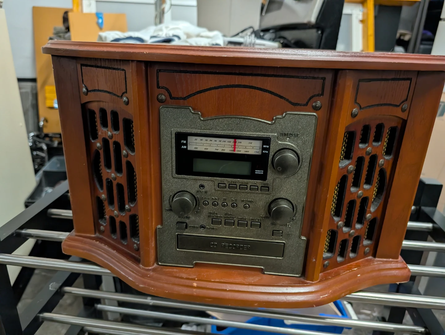 Vintage Style Record Player with CD Recorder and Radio - photo 2