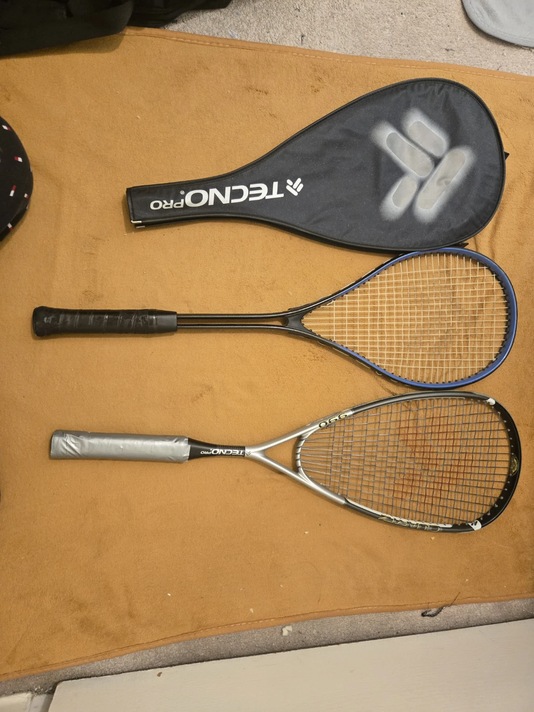 Tecno Pro Squash Racquets with Cover