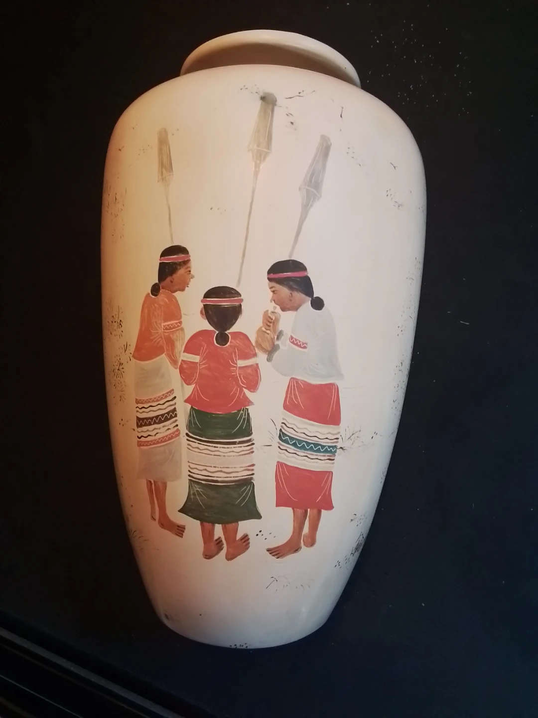 Vintage Taiwanese Hand-Built Ceramic Vase – Sun Moon Lake - photo 2