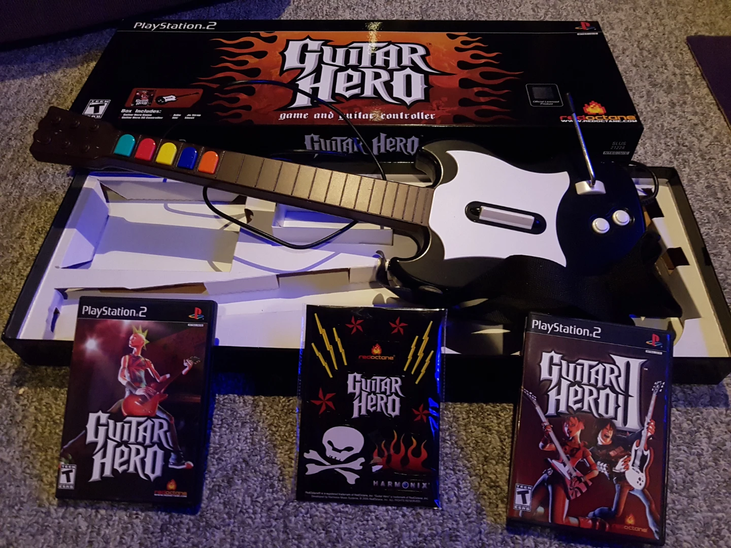 Guitar Hero & Guitar Hero 2 PS2 CIB