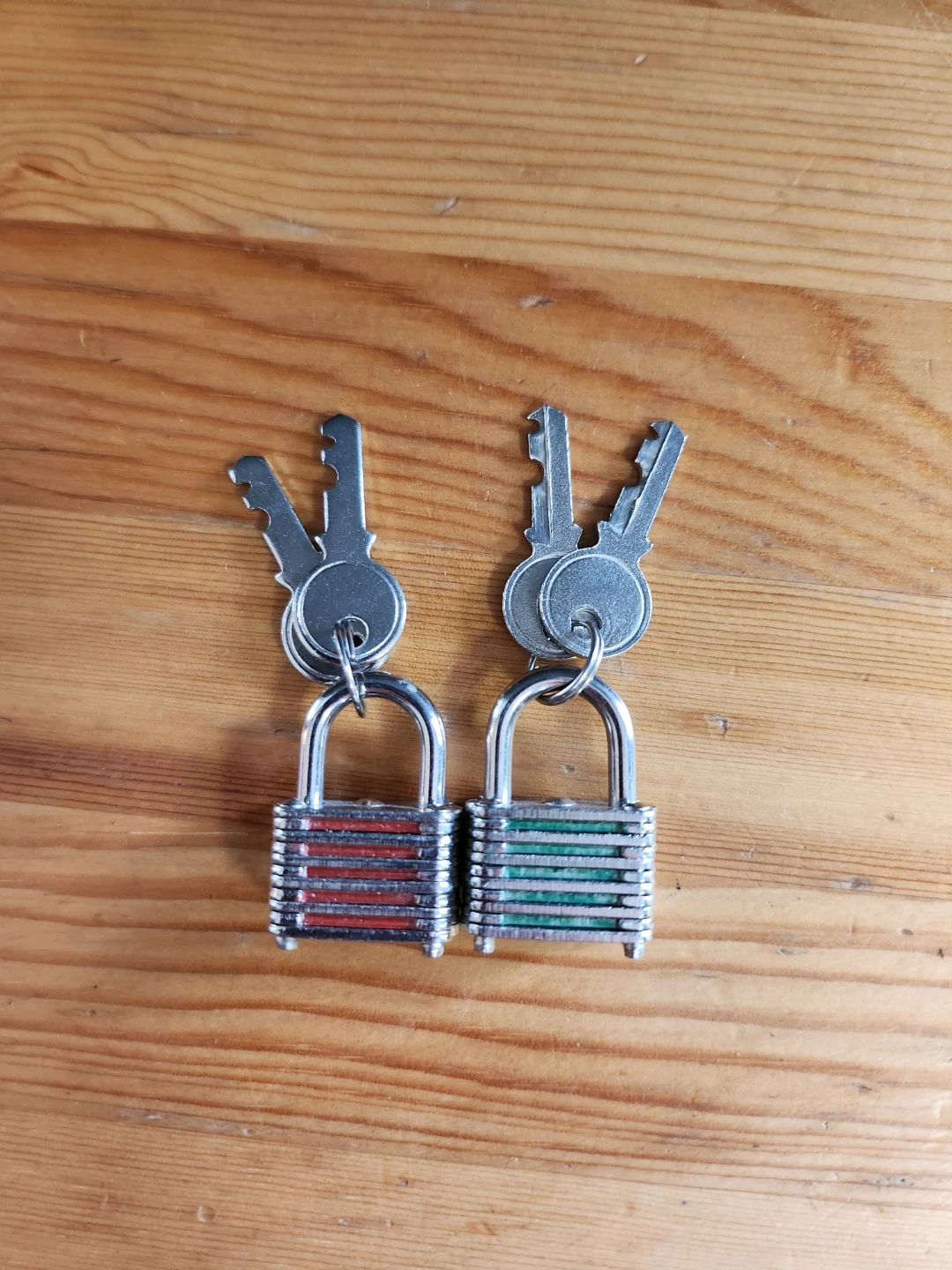 Mini Steel Padlocks with Keys- (Set of 2)