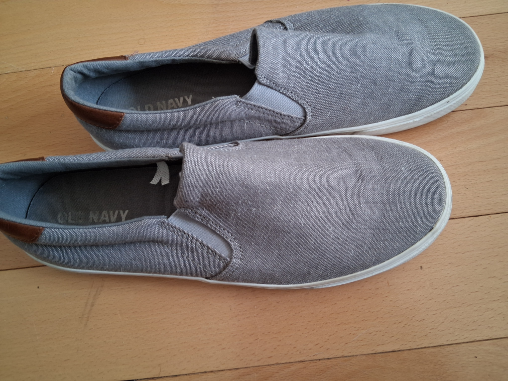 Old Navy Gray Canvas Slip-On Sneakers - photo 3