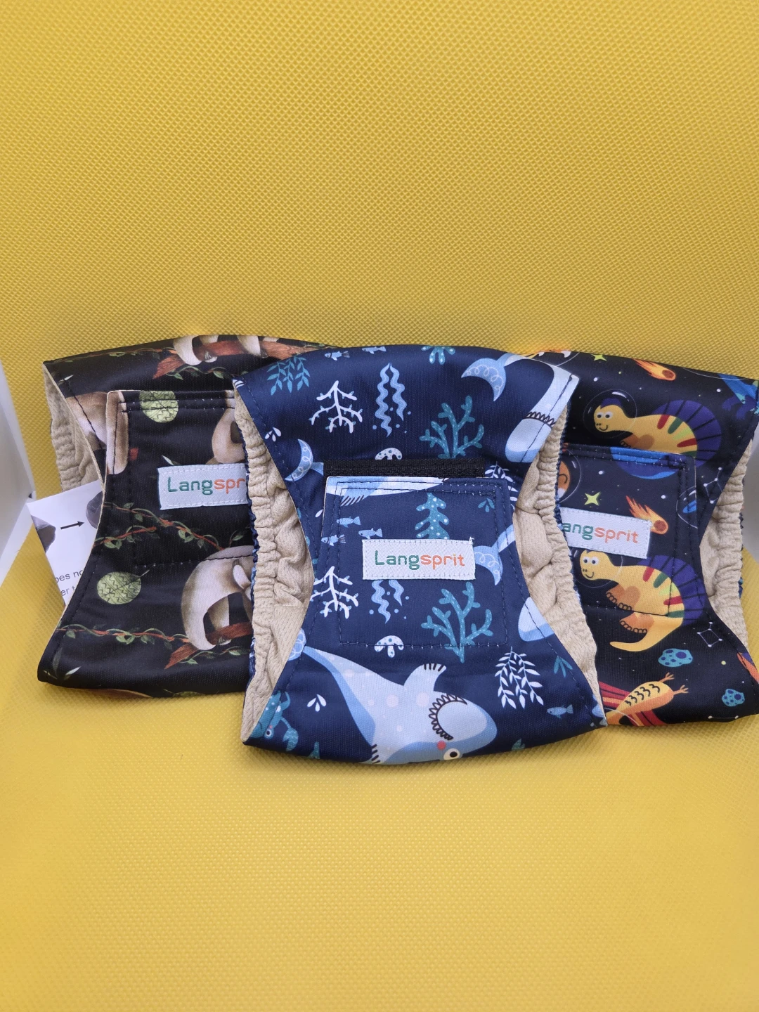 ​3-Pack Washable Male Dog Diapers– Extra Small (XS)
