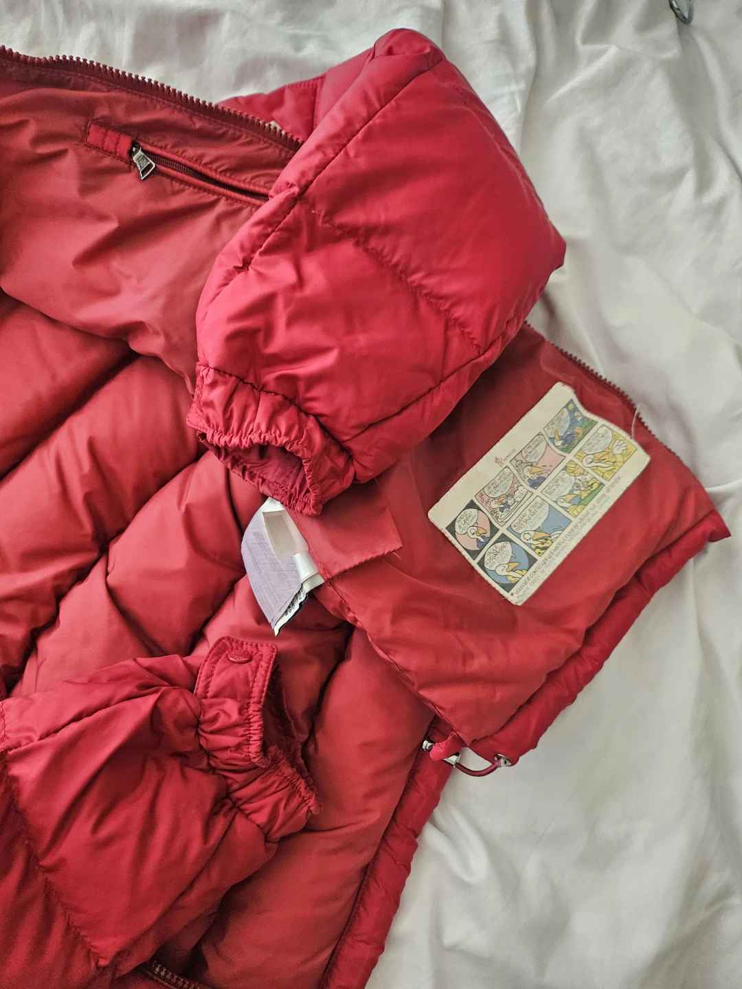Moncler Red Down Puffer Jacket with Hood - photo 5