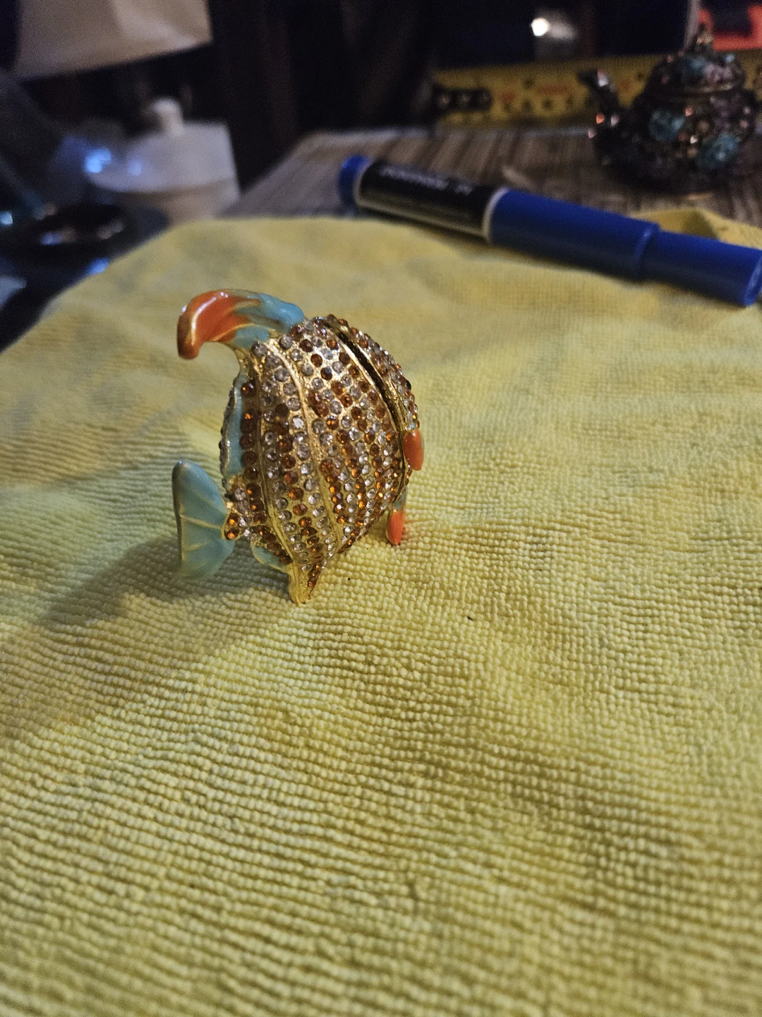 Decorative Jewelled Fish Trinket Box - photo 4