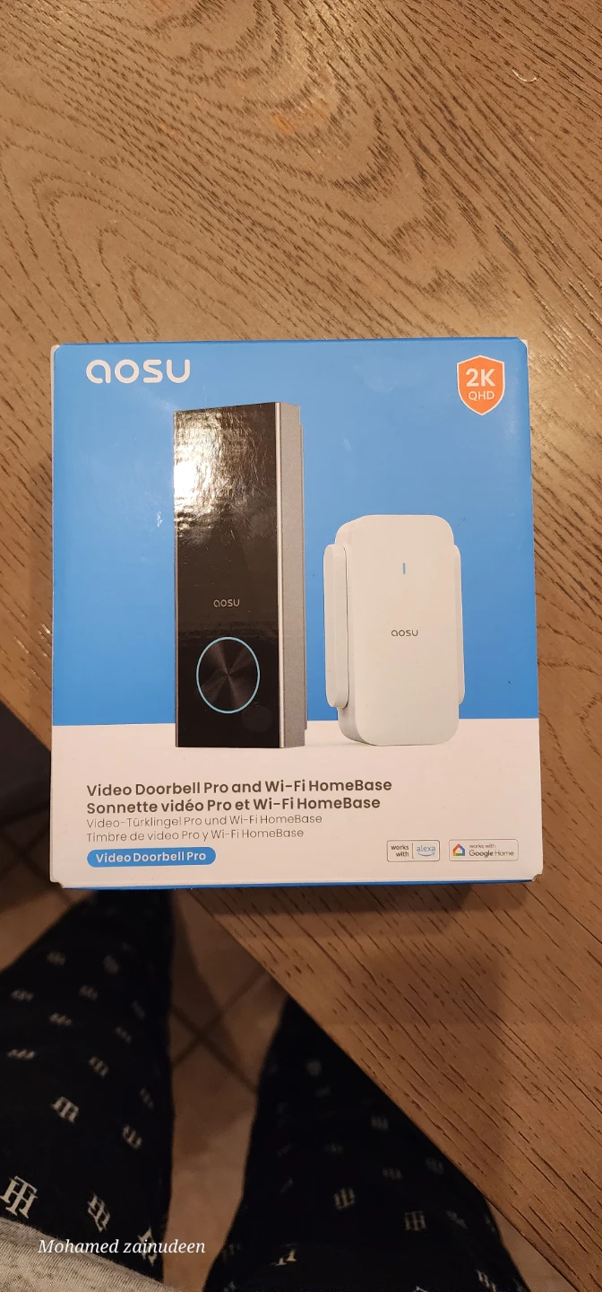 AOSU Video Doorbell Pro and WiFi Homebase