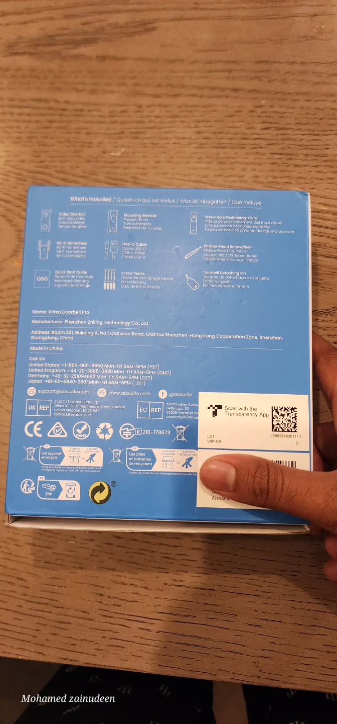AOSU Video Doorbell Pro and WiFi Homebase - photo 4