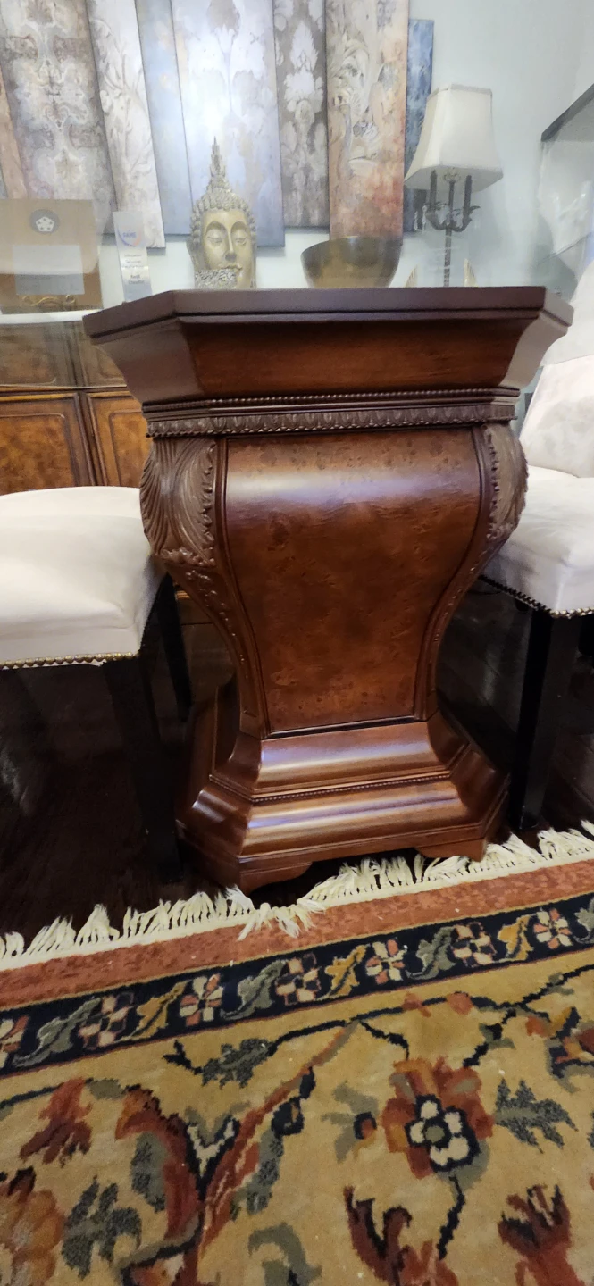 Wooden Pedestal Dining Table Base - photo 2