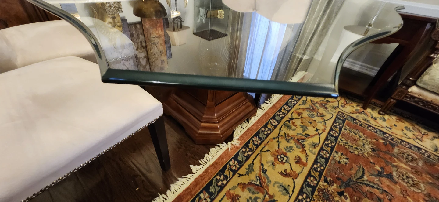 Wooden Pedestal Dining Table Base - photo 3
