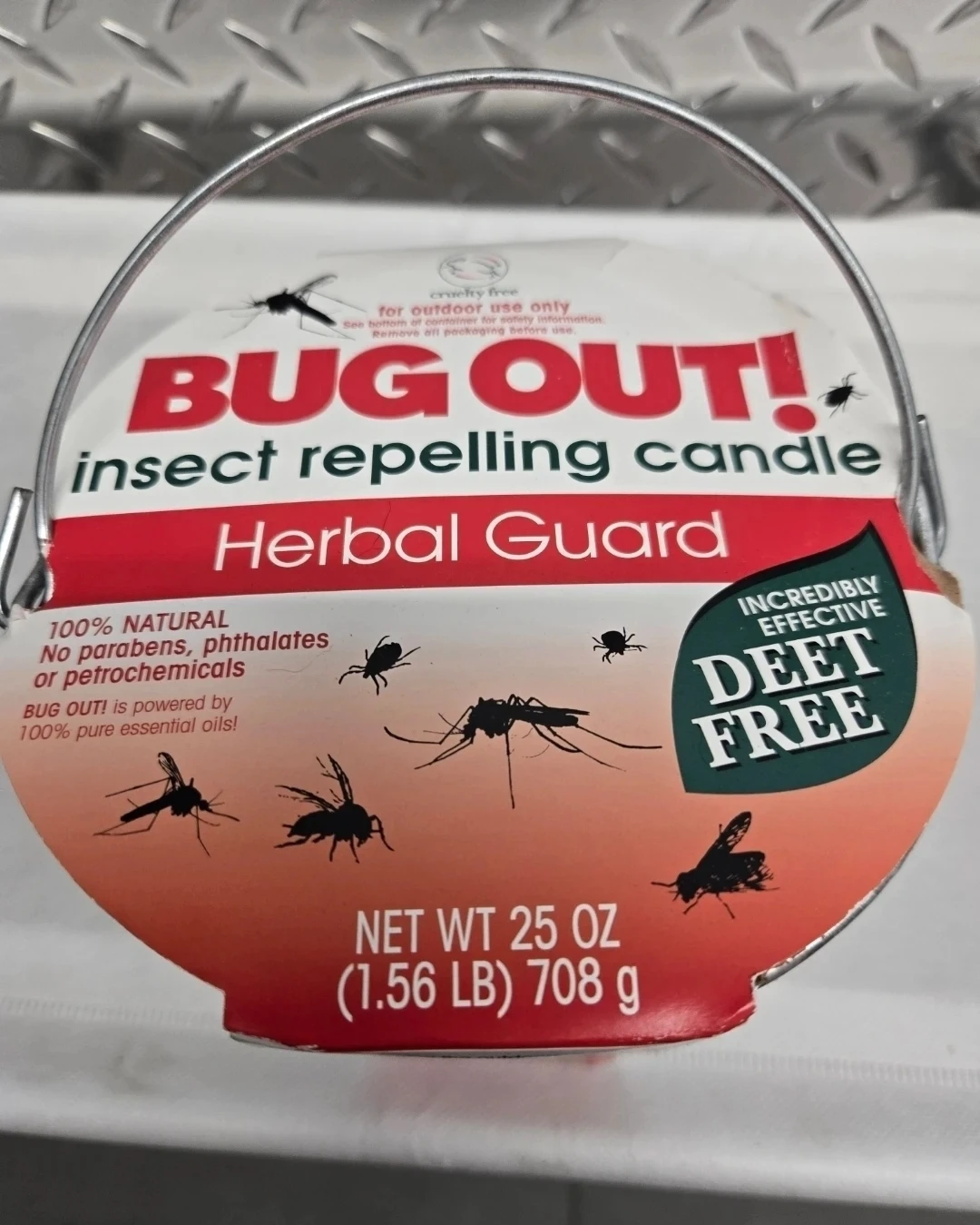 Way Out Wax BUG OUT Herbal Guard Insect Repelling Candle 25oz