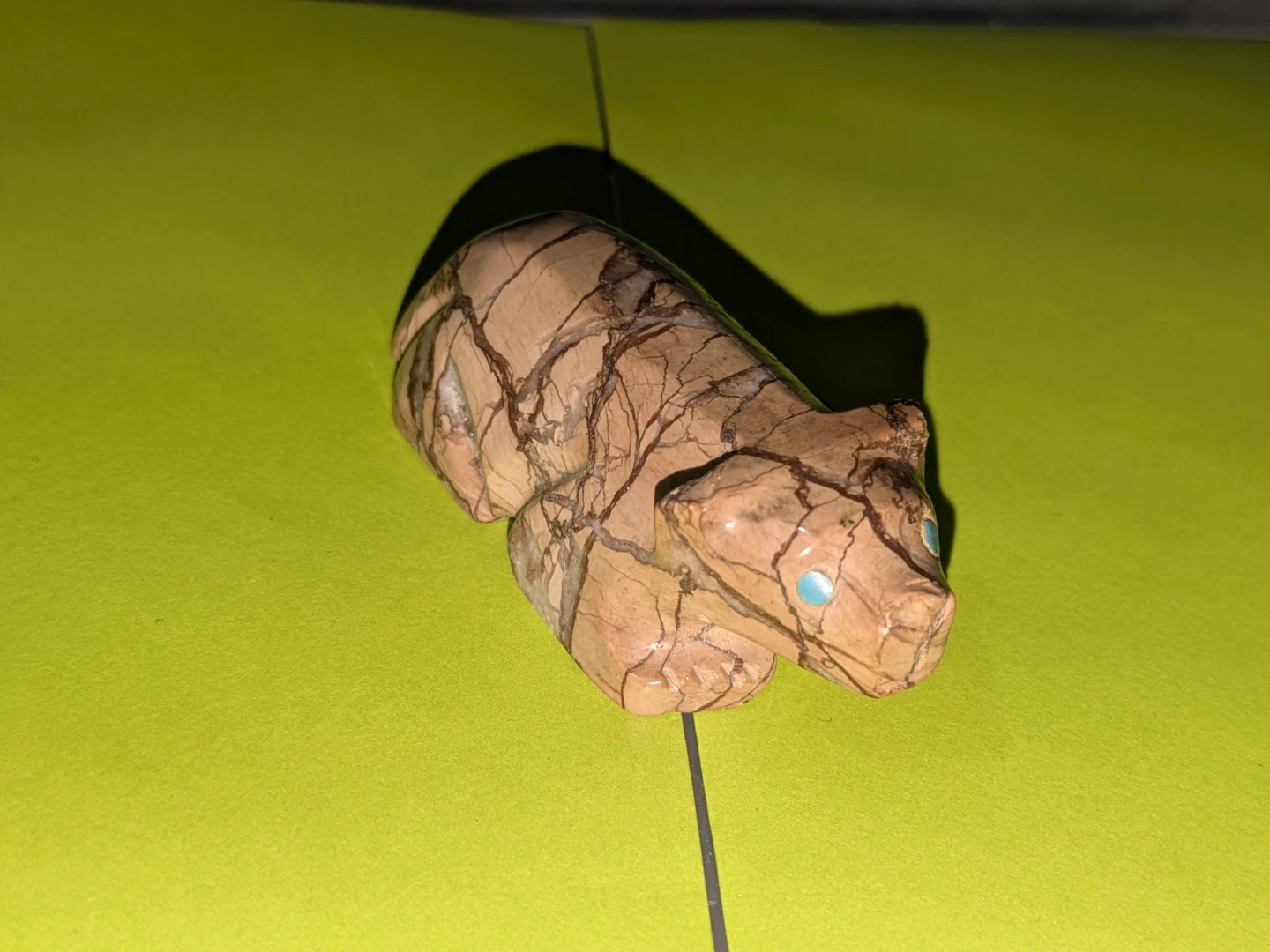 Carved Stone Bear Figurine