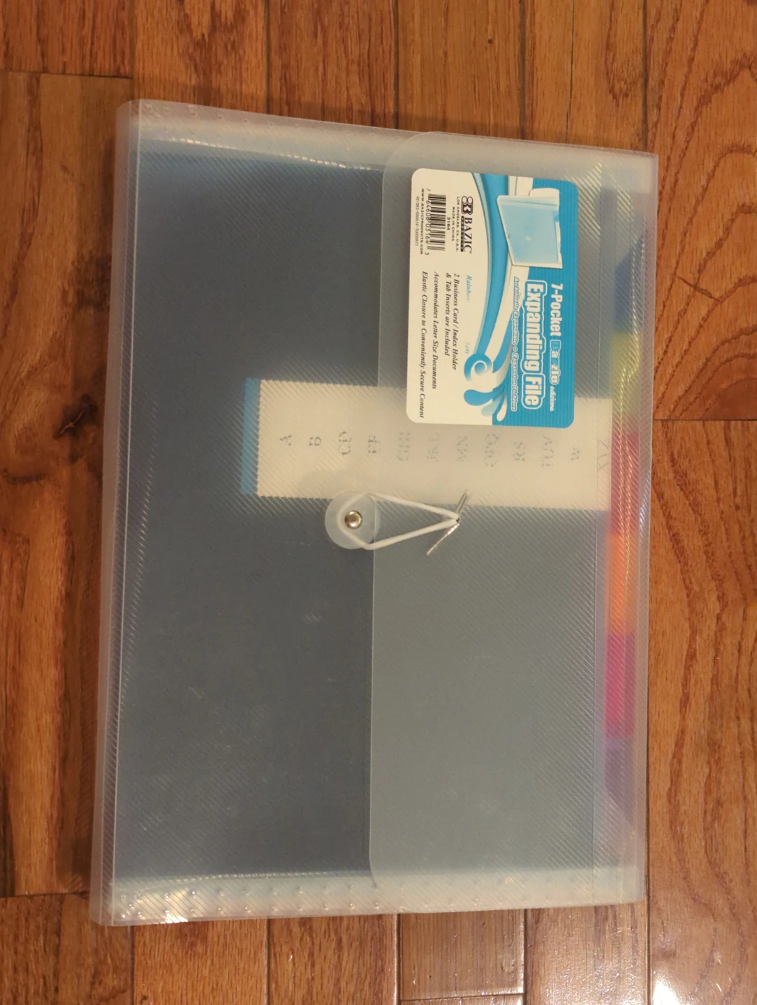 BAZIC 7-Pocket Expanding File Folder