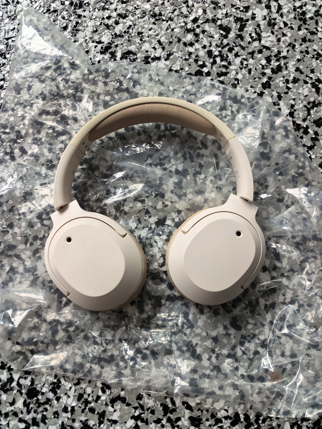 Beige Over-Ear Headphones