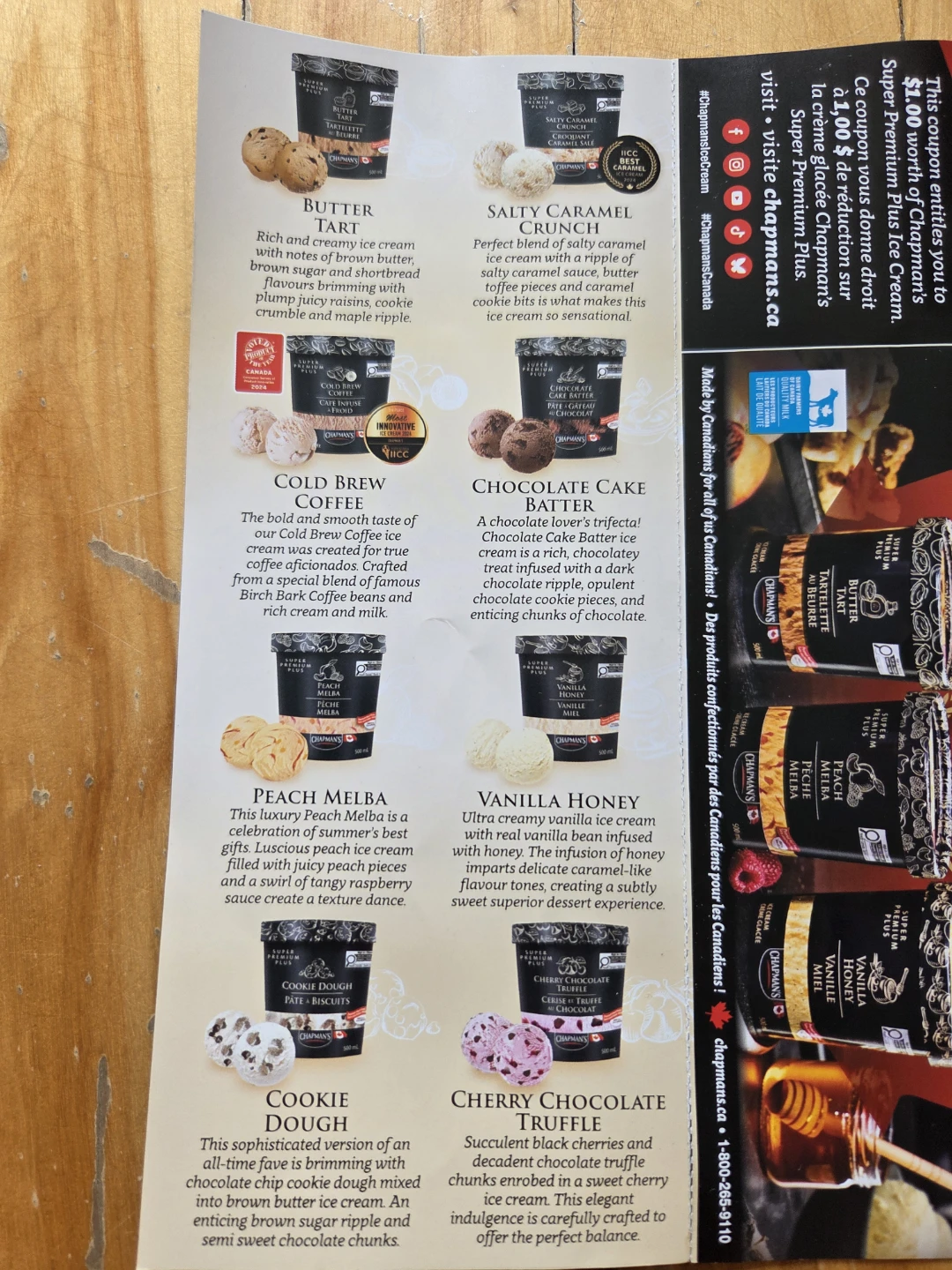 2x $1.00 Off Chapman's Ice Cream Coupons - photo 2
