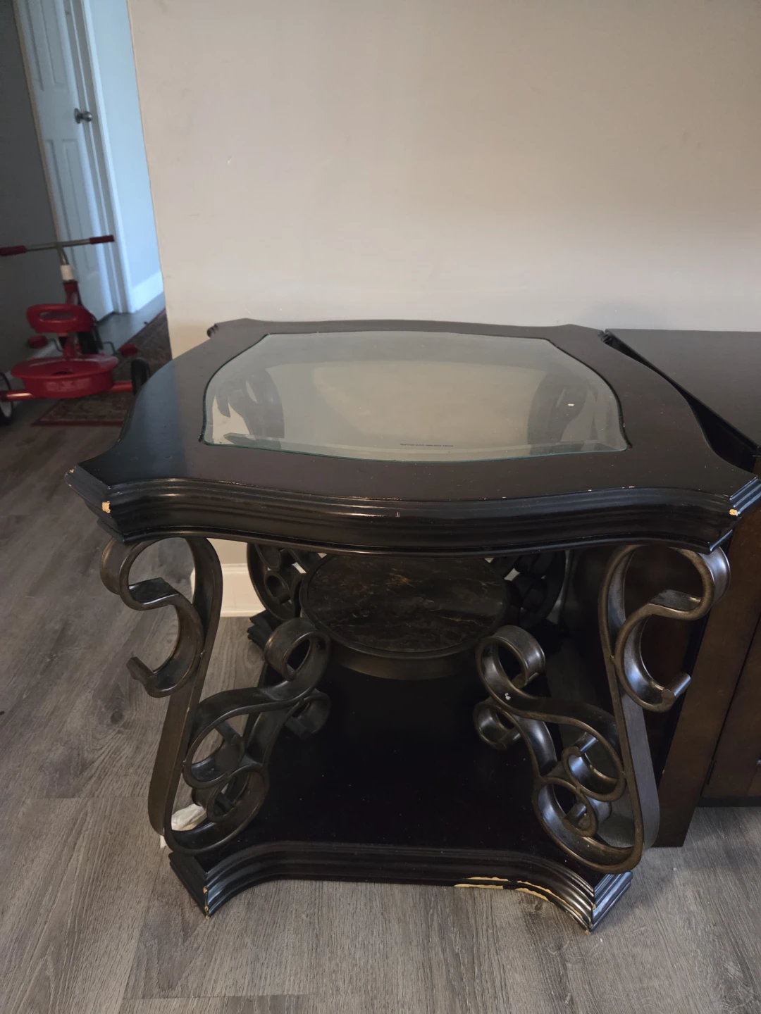 China cabinets and coffee tables and stroller and baby car seat - photo 3