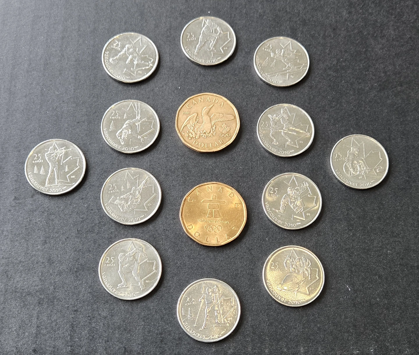 Collection of 2010 Vancouver Olympics Commemorative Coins