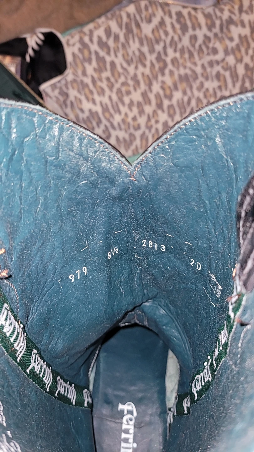 Ferrini Black Leather Cowboy Boots - photo 4