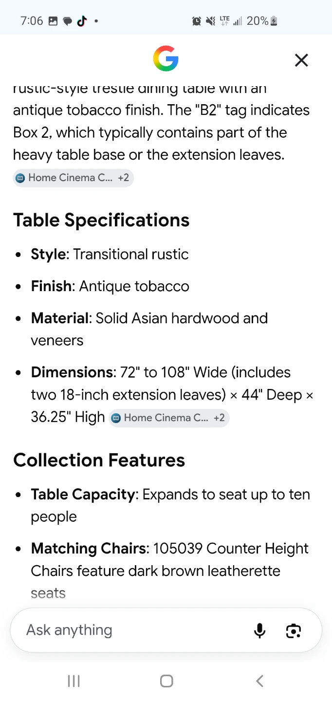 Coaster Furniture Holbrook Counter Height Table - photo 3