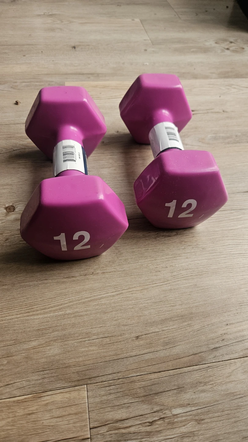 Pink 12lb Vinyl Dumbbells (Pair) - photo 2