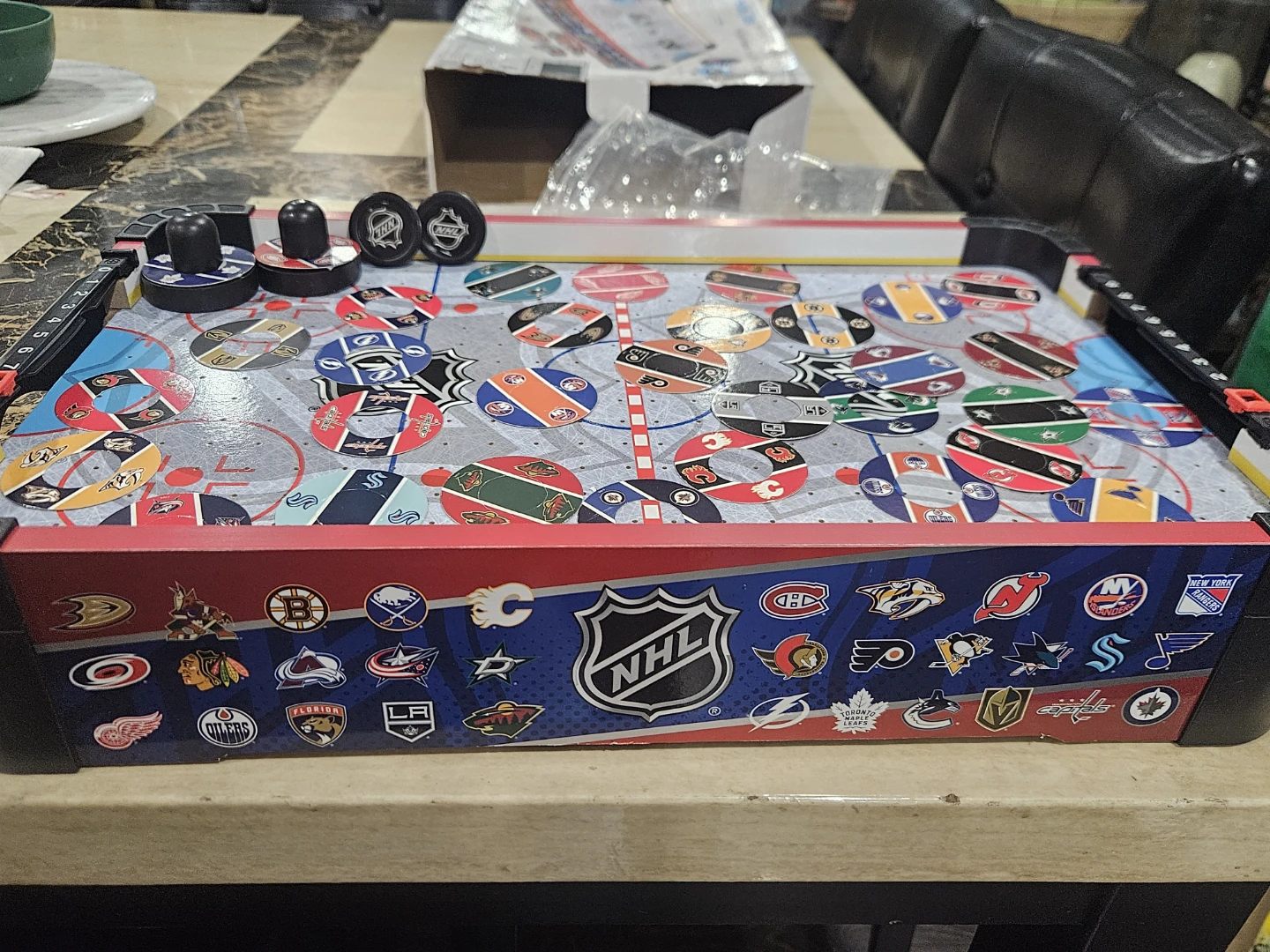 NHL Air Hockey Table - Fan Powered - photo 2