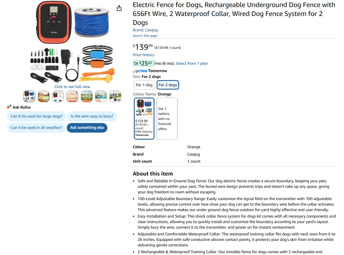 Electric Fence for Dogs,  Underground Dog Fence System - photo 2
