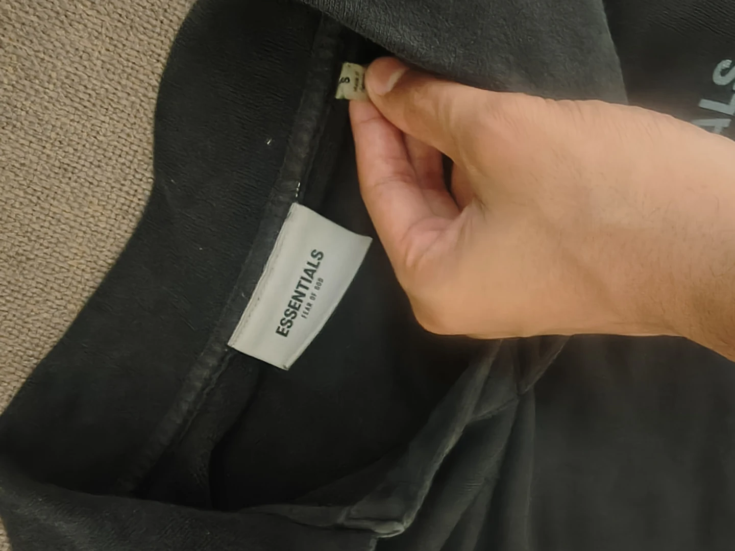 Fear of God Essentials Long Sleeve Polo Shirt Size S - photo 2