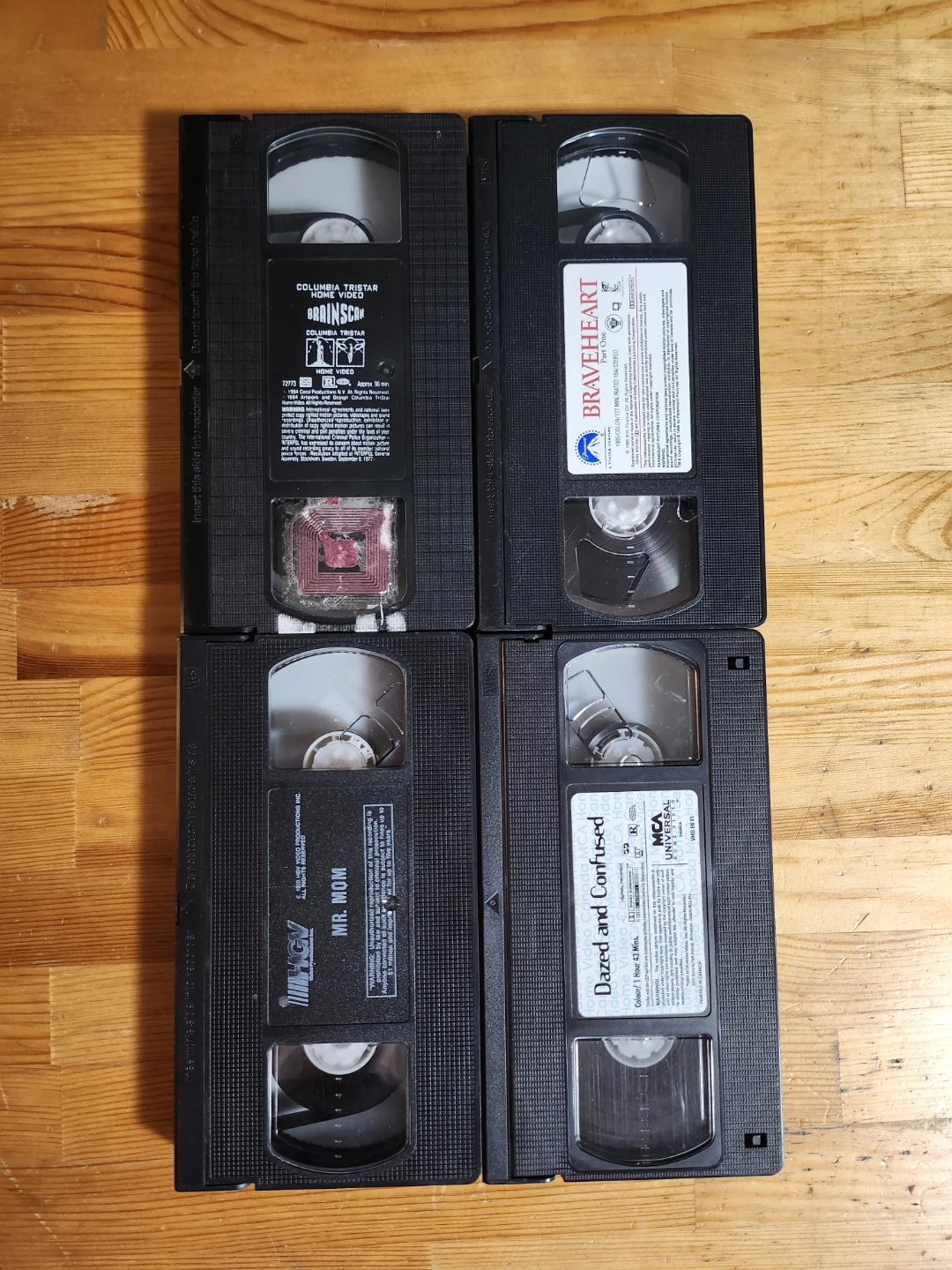 VHS Movie Bundle: Brainscan, Braveheart, Mr. Mom, Dazed Confused - photo 3