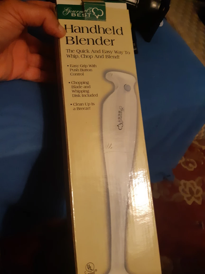 Gourmet's Best Handheld Blender - White